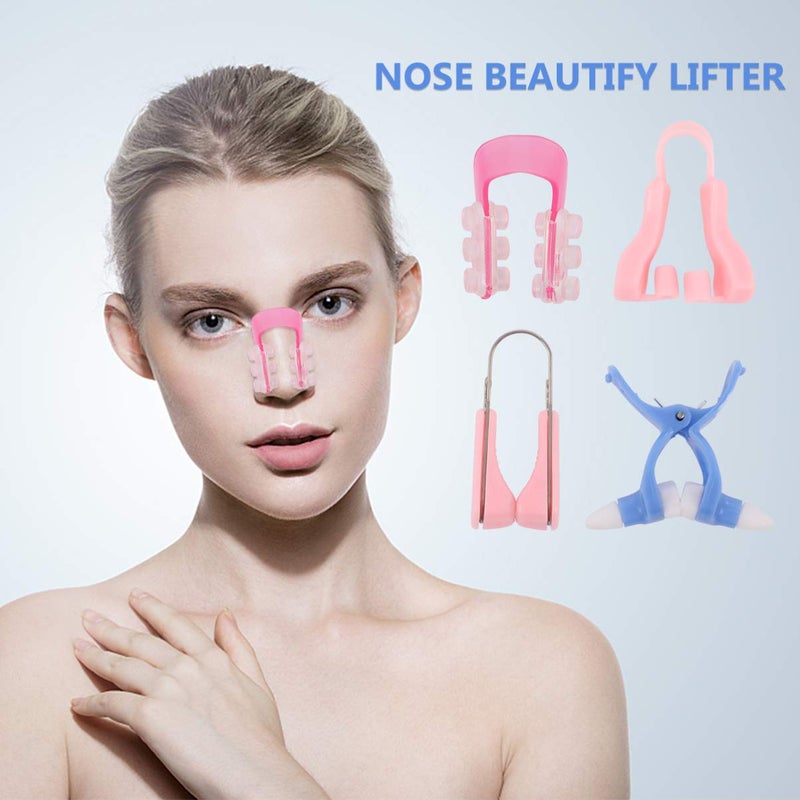 NOLITOY مشبك سيليكون لرفع جسر الأنف، أدوات تجميل بألوان عشوائية - Image 3